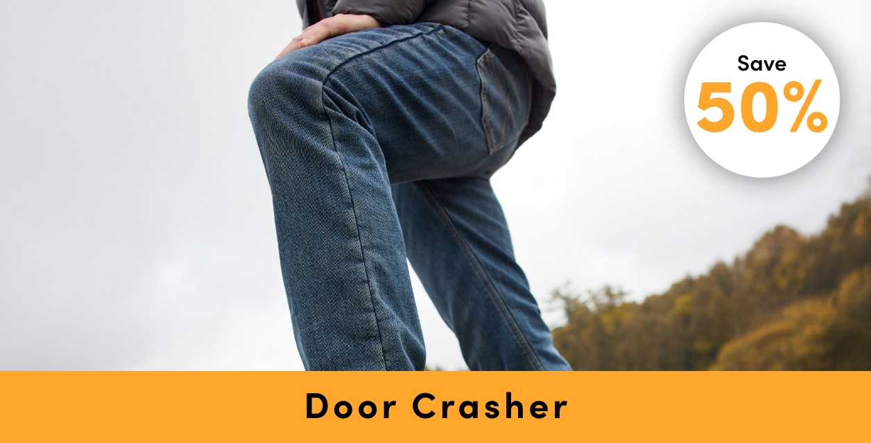 Door Crasher All Regular-Priced Women's + Men's WindRiver Lined Jeans + Pants Save 50%