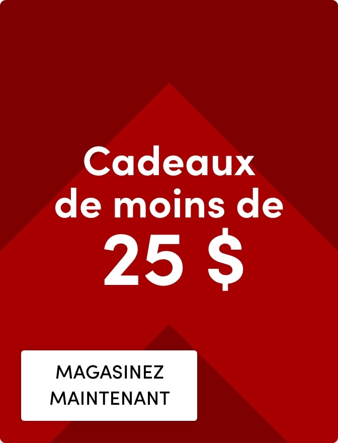 Cadeaux de moins de 25 $