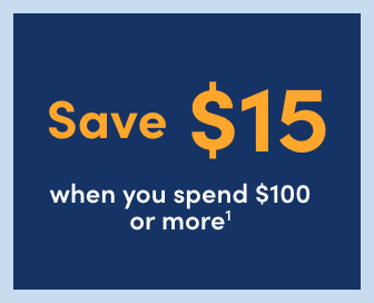 To use in-store or online: SAVE15NOV2025 Thursday, November 6 – Wednesday, November 12, 2025
