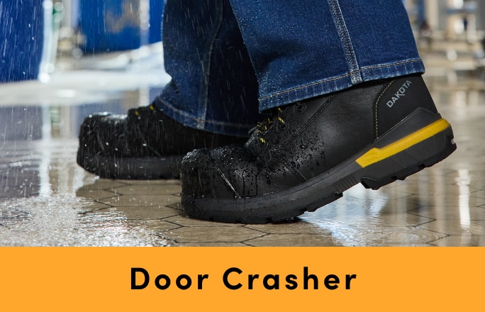 Door Crasher Save up to $100 on Work Boots