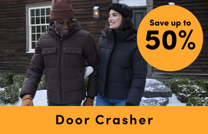 Door Crasher Save up to 50% on Outerwear