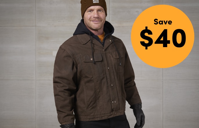 Men's Dakota WorkPro Sherpa-Lined Jacket Save $40
