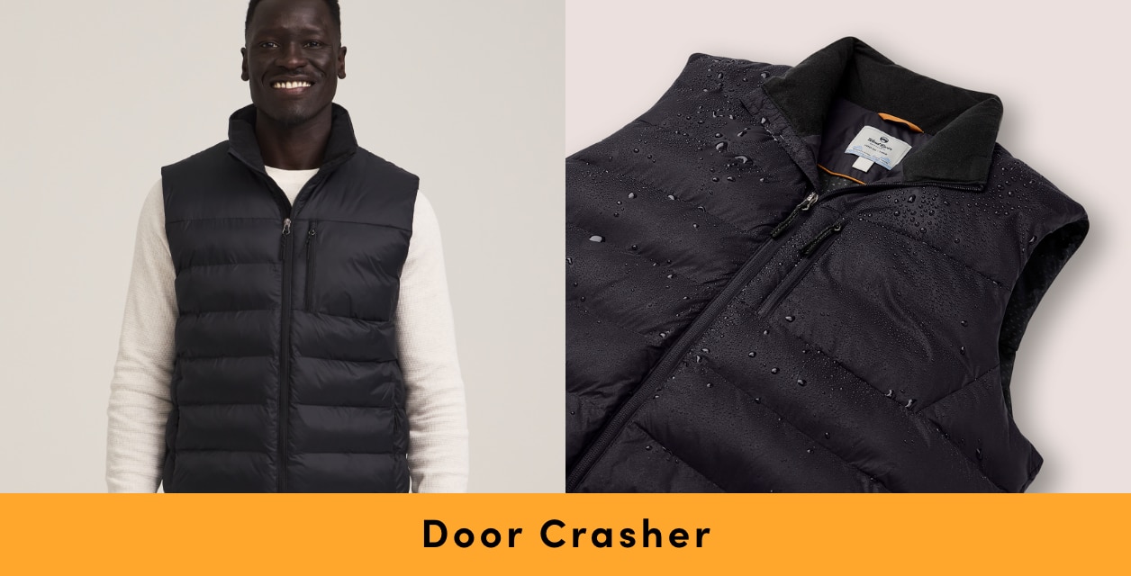 Door Crasher All Regular-Priced Women's + Men's WindRiver T-MAX Charge Puffer Vests Sale $40