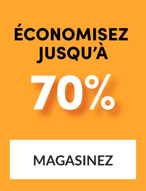 économisez jusqu'à 70 %