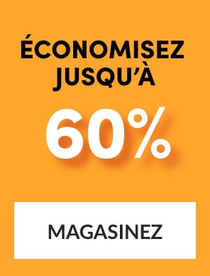 économisez jusqu'à 60 %
