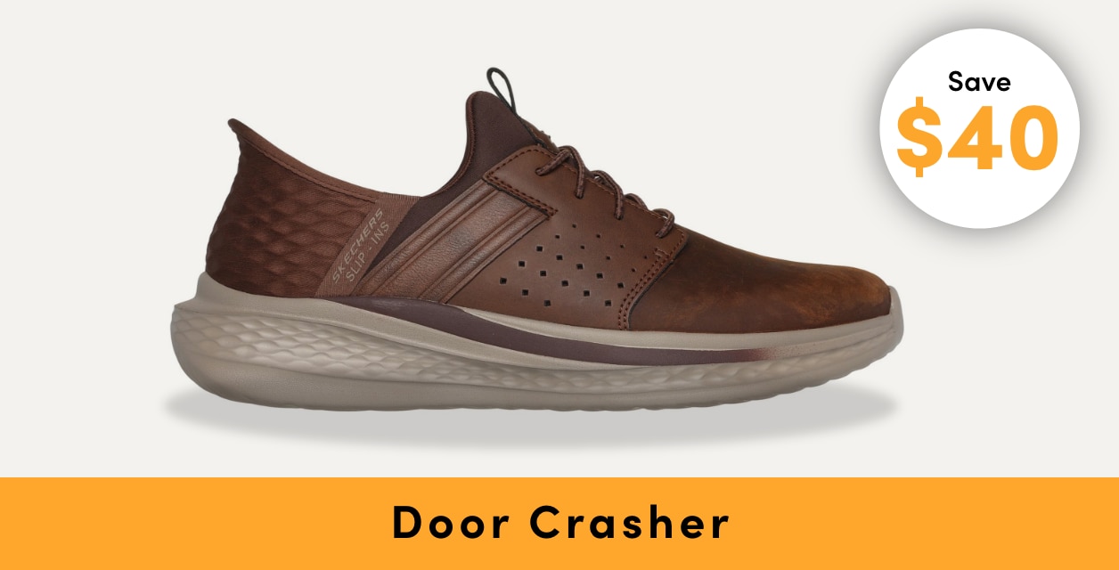 Door Crasher Women's + Men's Skechers Shoes Save $40