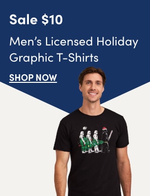 Door Crasher Men's Licensed Holiday Graphic T-shirts Sale $10