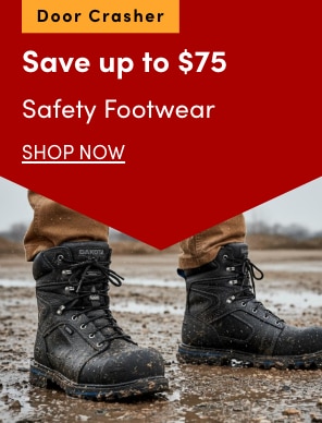 Door Crasher Save up to $75 on Safety Footwear