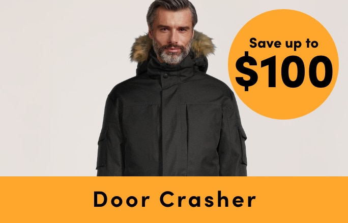 Door Crasher Save up to $100 on Workwear