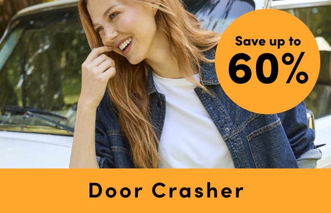 Door Crasher Save up to 60% on Women's Clothing