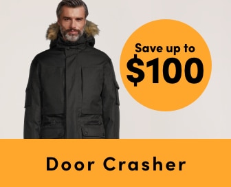 Door Crasher Save up to $100 on Workwear