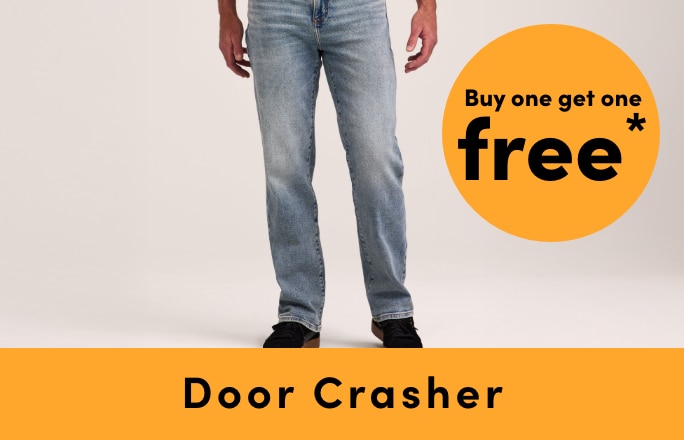 Door Crasher All Regular-Priced Women's + Men's Denver Hayes Jeans Buy one get one free*