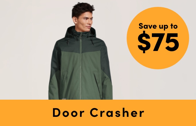 Door Crasher Save up to $75 on Workwear