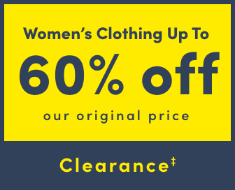 Clearance‡ Up to 60% off our original price