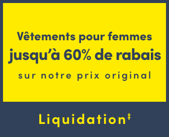 Vêtements pour femmes en liquidation jusqu'à 60% de rabais sur notre prix original