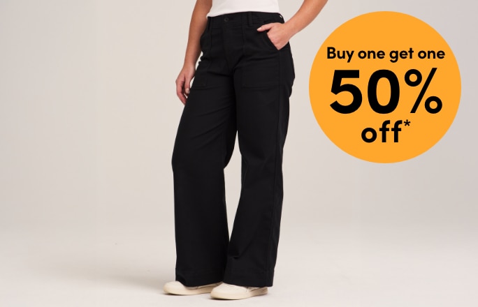 All Regular-Priced Women's Denver Hayes Bottoms Buy one get one 50% OFF*