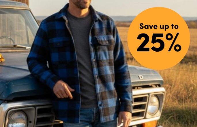 Save up to 25% on Workwear