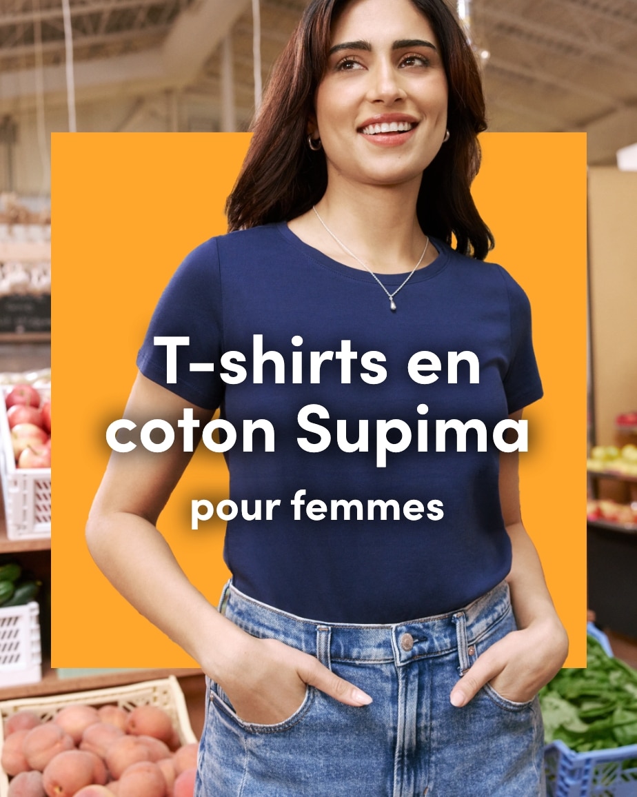 T-Shirts en coton Supima pour femmes