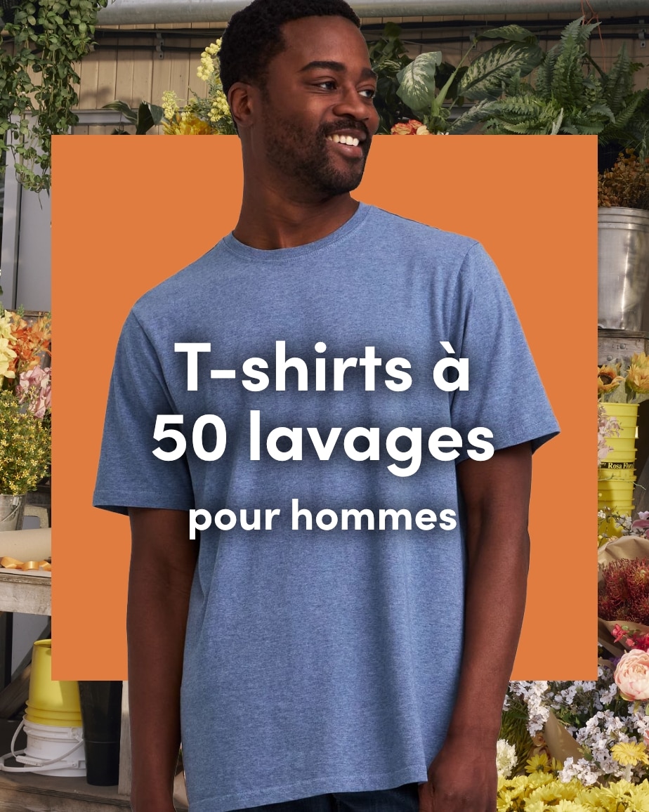 T-Shirts à 50 lavages pour hommes