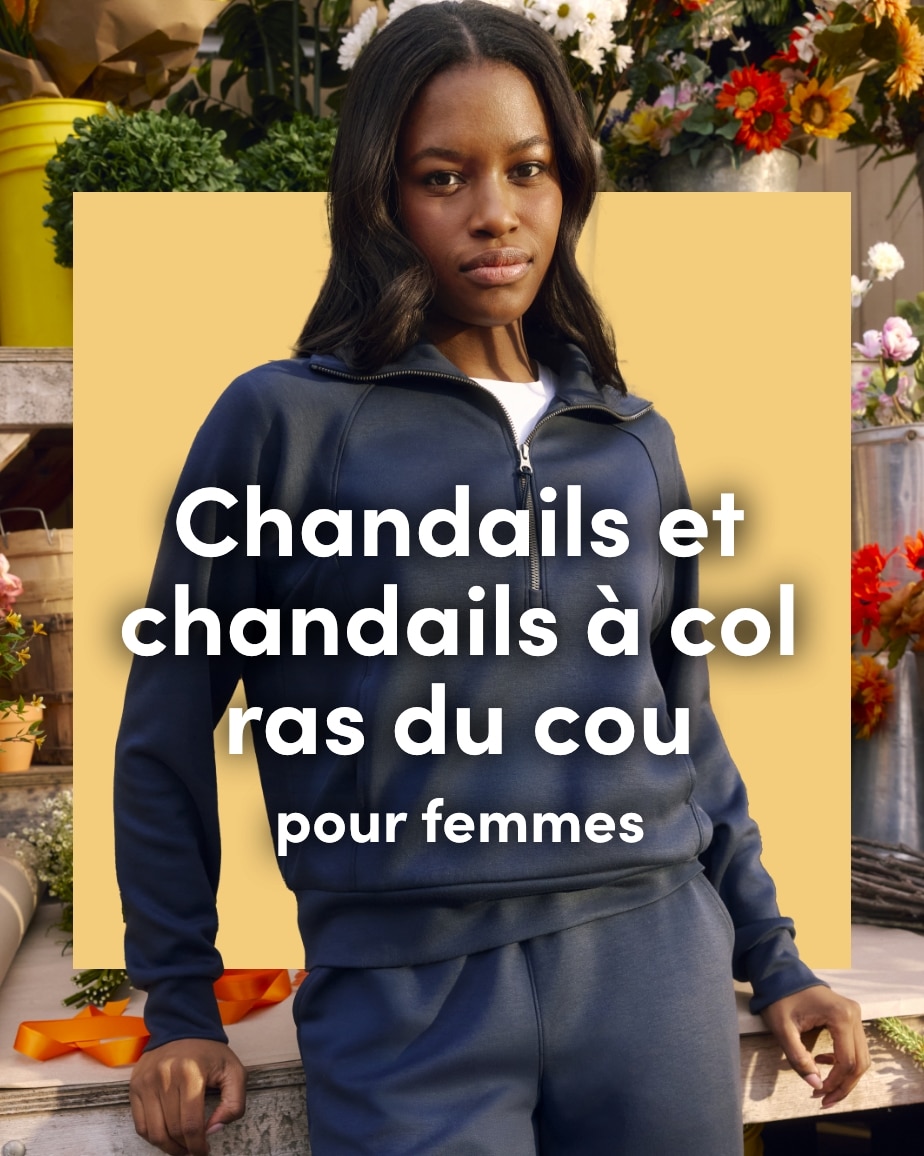 Chandails et chandails à col ras de cou pour femmes