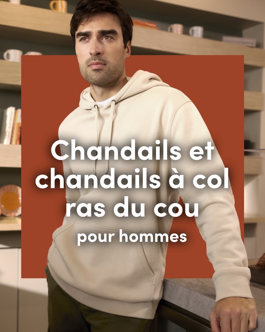 Chandails et chandails à col ras de cou pour hommes
