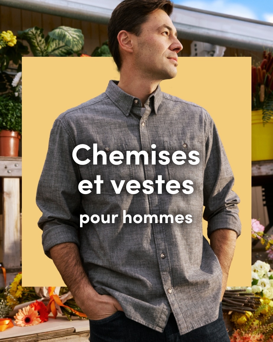 Chemises et vestes pour hommes