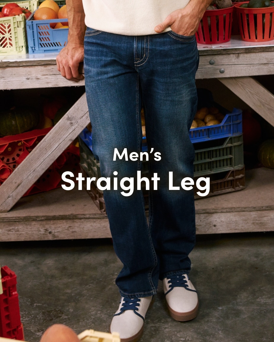Men's straight leg jeans