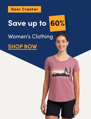 Door Crasher Save up to 60% on Women's Clothing