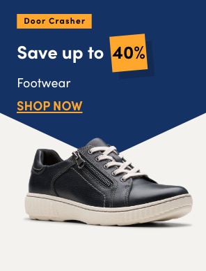 Door Crasher Save up to 40% on Footwear