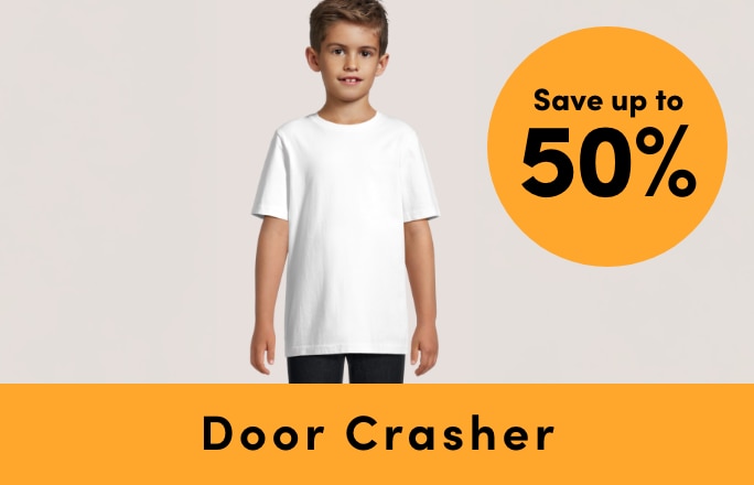 Door Crasher Save up to 50% on Kids' Clothing