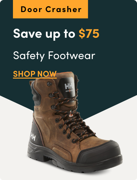 Door Crasher Save up to $75 on Safety Footwear