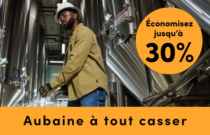 Aubaine à Tout Casser Vêtements de travail économisez jusqu'à 30 %