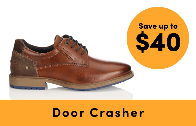 Door Crasher Save up to $40 on Footwear