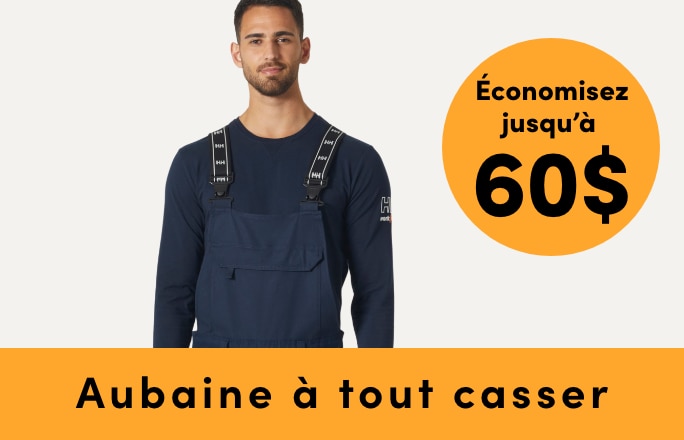 Aubaine à Tout Casser Vêtements de travail économisez jusqu'à 60 $
