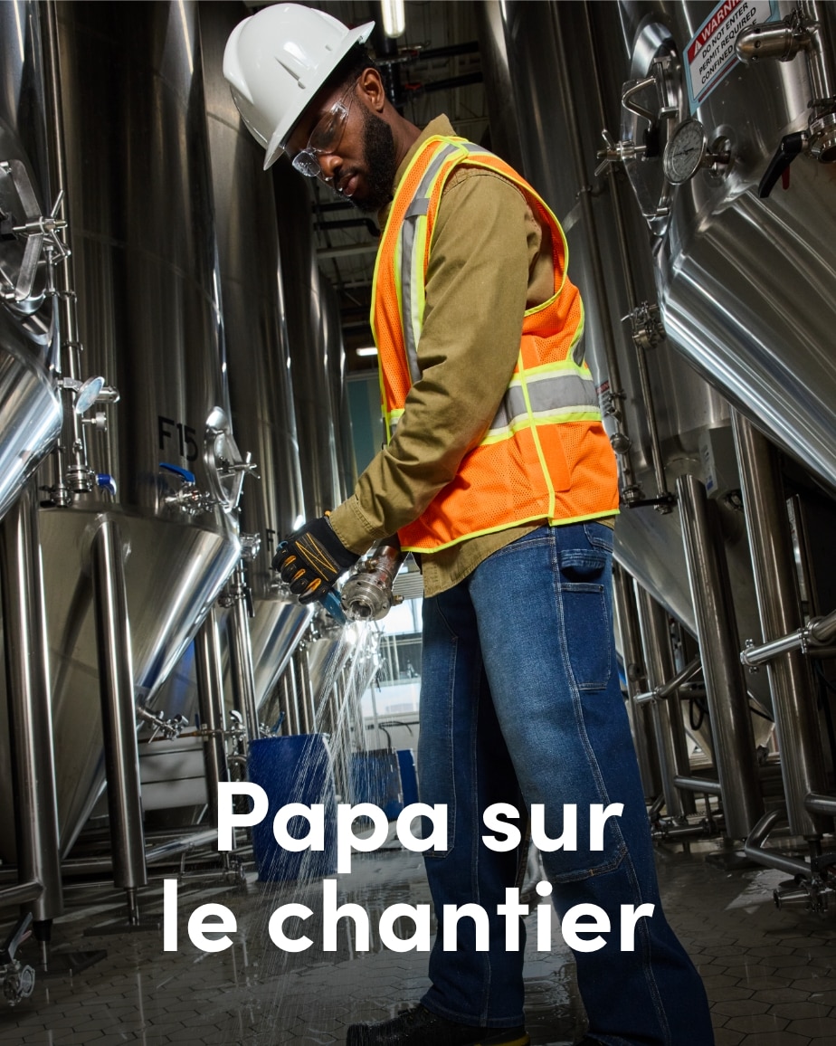 Papa sur le chantier