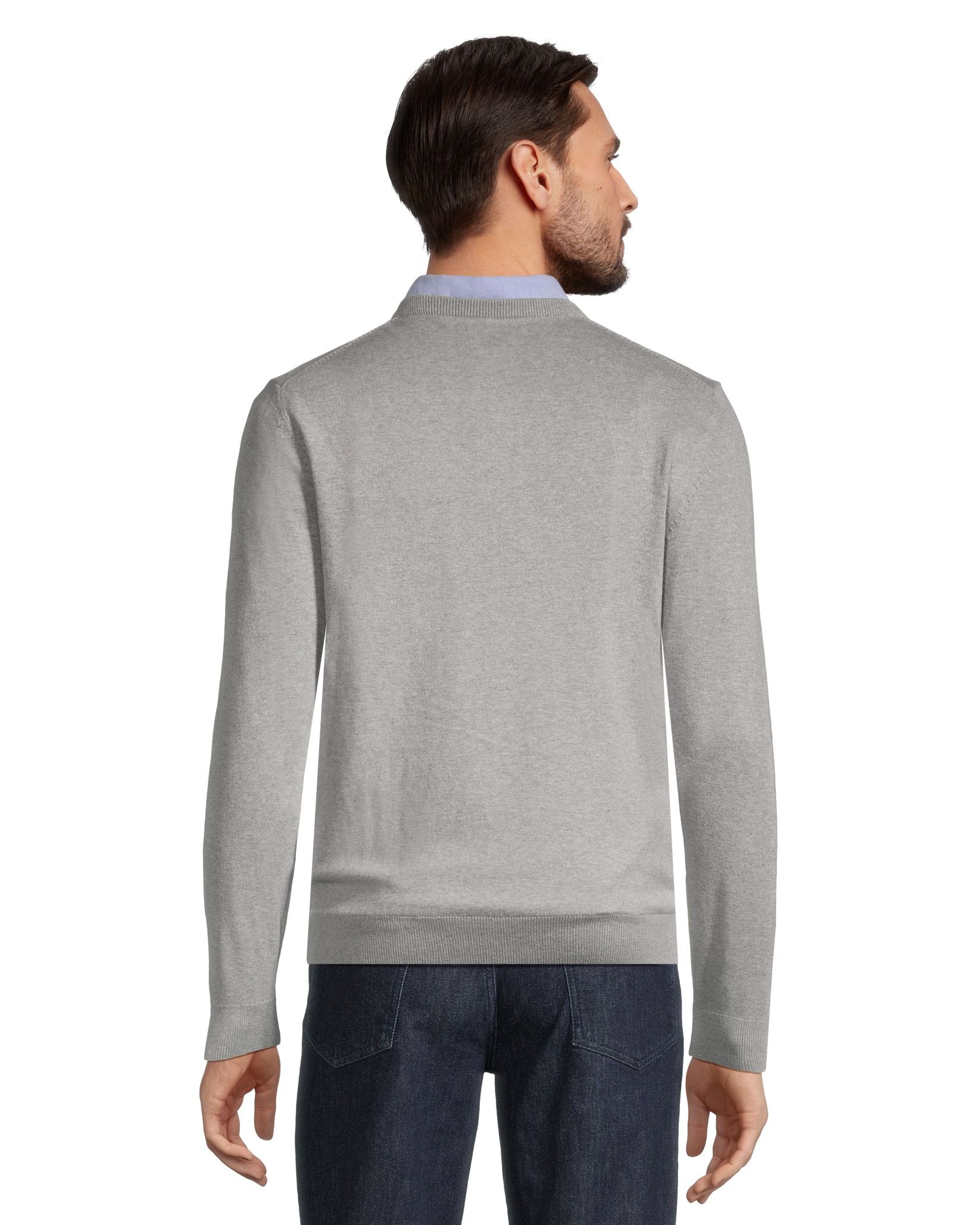 Denver Hayes Men's Soft Cotton V-Neck Sweater