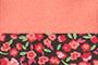 Coral/Black Floral