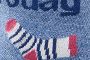 Imprimé Chaussette Bleues