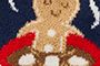 Navy Gingerbread Print
