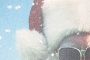 Blue Santa Vacation Print
