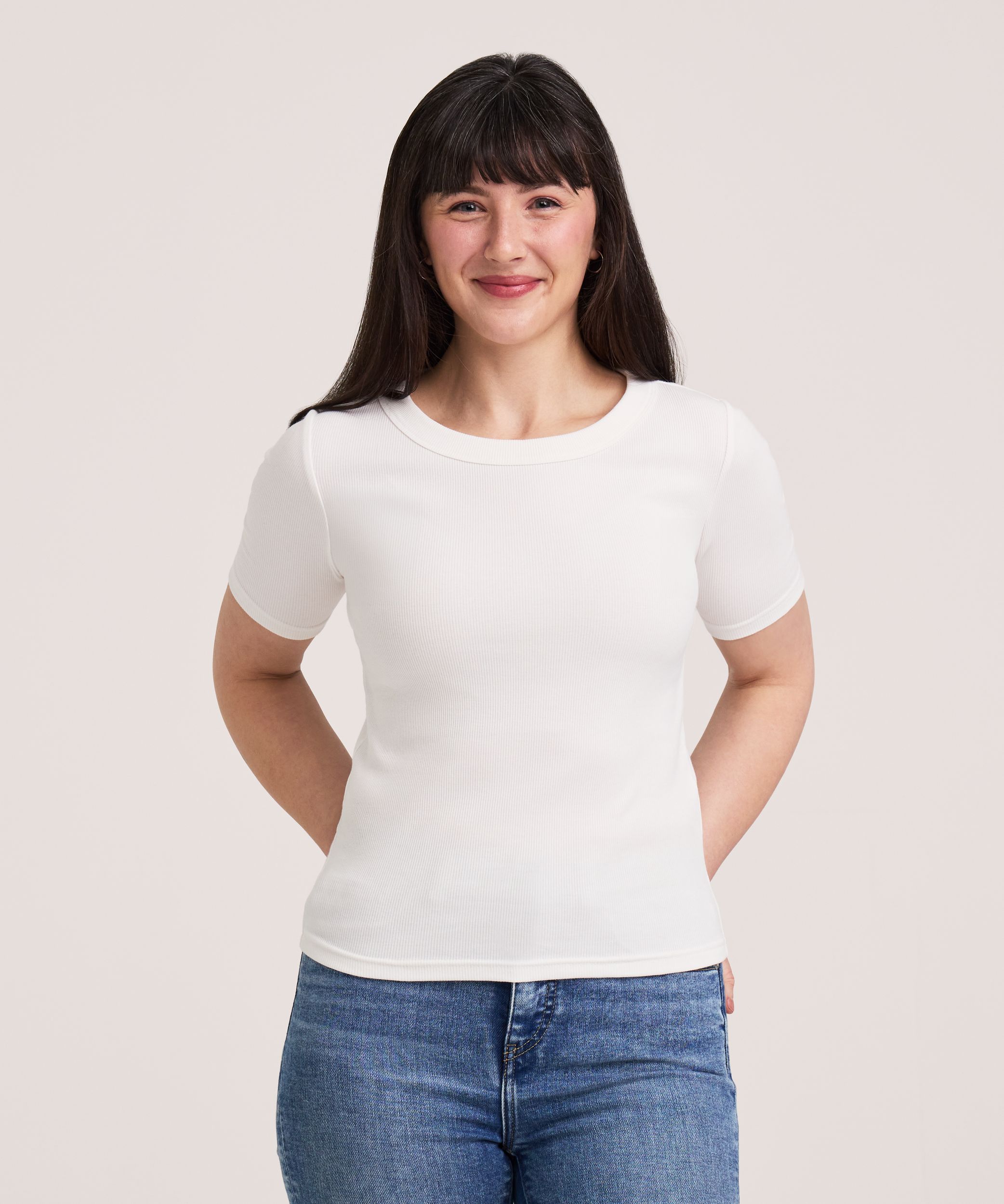 Denver Hayes Women's Short Sleeve Crew Rib T-Shirt