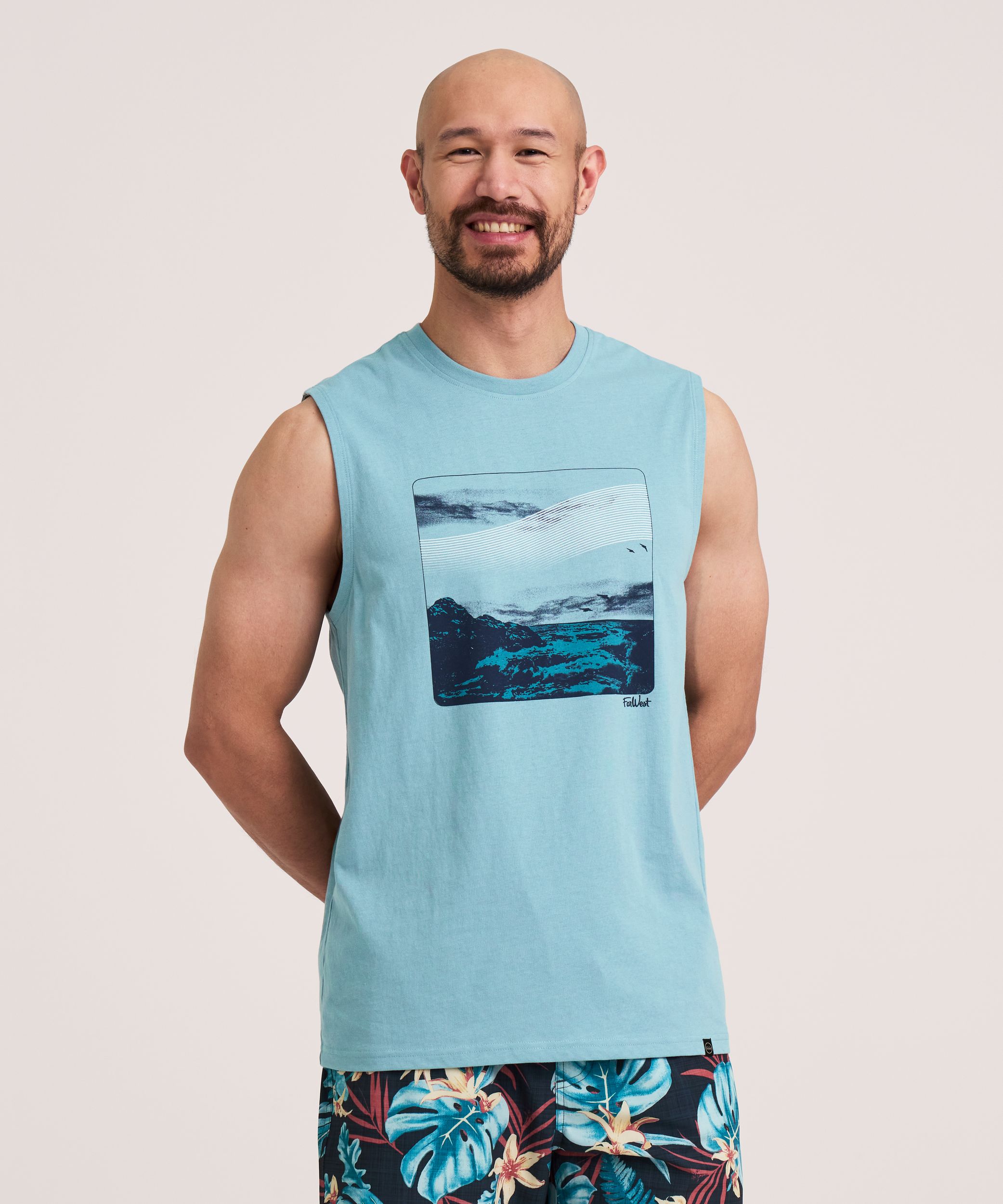 Débardeur graphique pour hommes, FarWest