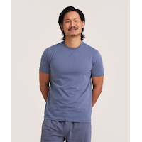 T-shirt de détente en jersey de couleur unie pour hommes, Denver Hayes Front_Flat