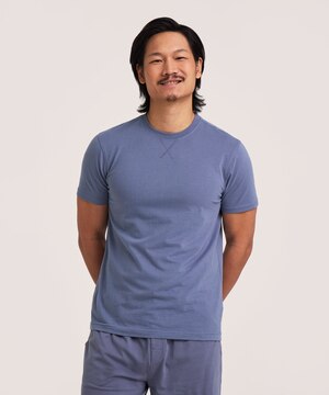 T-shirt de détente en jersey de couleur unie pour hommes, Denver Hayes