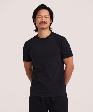 Denver Hayes Men's Jersey Solid Lounge Shirt