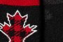 Noir/Rouge Feuille d’érable