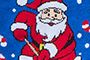 Bleu - père Noël hockey